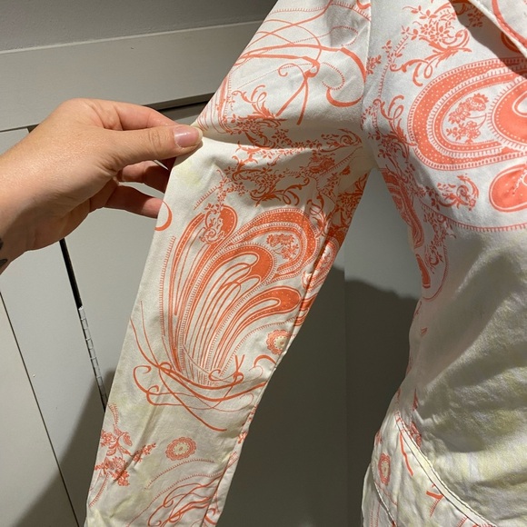 Katia G NYC printed blazer size 42 small vintage - Picture 3 of 5